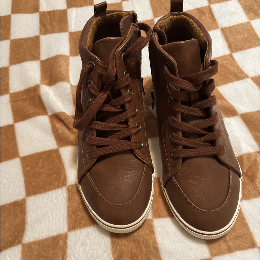 Cat & Jack Brown High-Top Boots